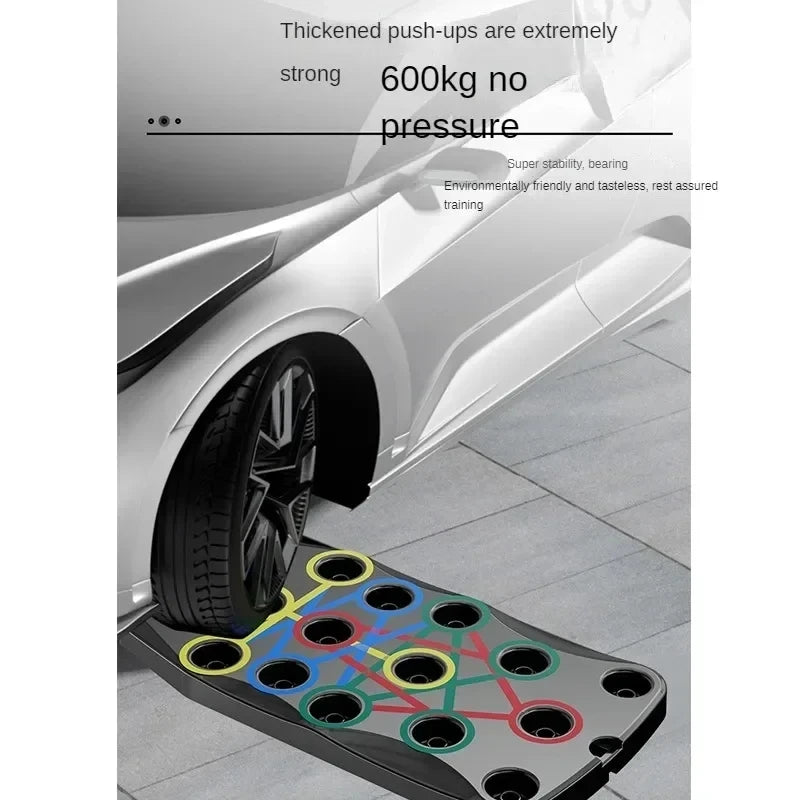 Sulankstoma Atsispaudimų Lenta su Rankenomis – Visam Kūnui