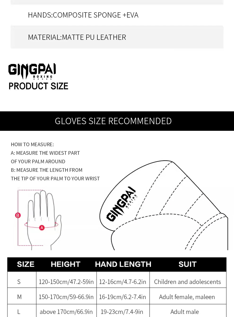 Profesionalios MMA bokso pirštinės – pusiau atviros, skirtos smūgiavimui į kriaušę, karatė, Muay Thai treniruotėms. Pagamintos iš patvarios PU odos, su sustiprintu paminkštinimu, tinkamos tiek suaugusiems, tiek jaunimui.
