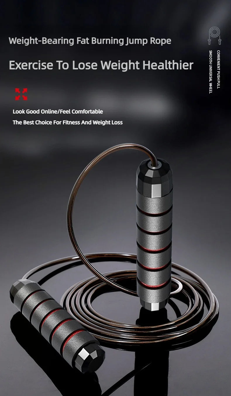 Naujas šokdynės modelis – plieniniu trosu, tinkamas mankštai, reguliuojamas, nesusipainiojantis. Puikiai tinka šuolių treniruotėms, fizinei veiklai namuose ar sporto salėje.