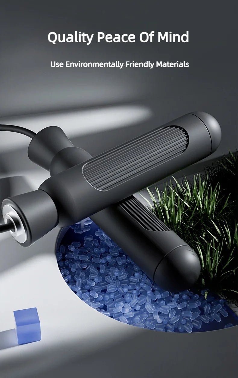 Reguliuojama šokinėjimo virvė, skirta greito praleidimo pratimams svorio metimui, kūno rengybai moterims, vyrams ir vaikams, ilgio plieniniams lynams su guoliais.