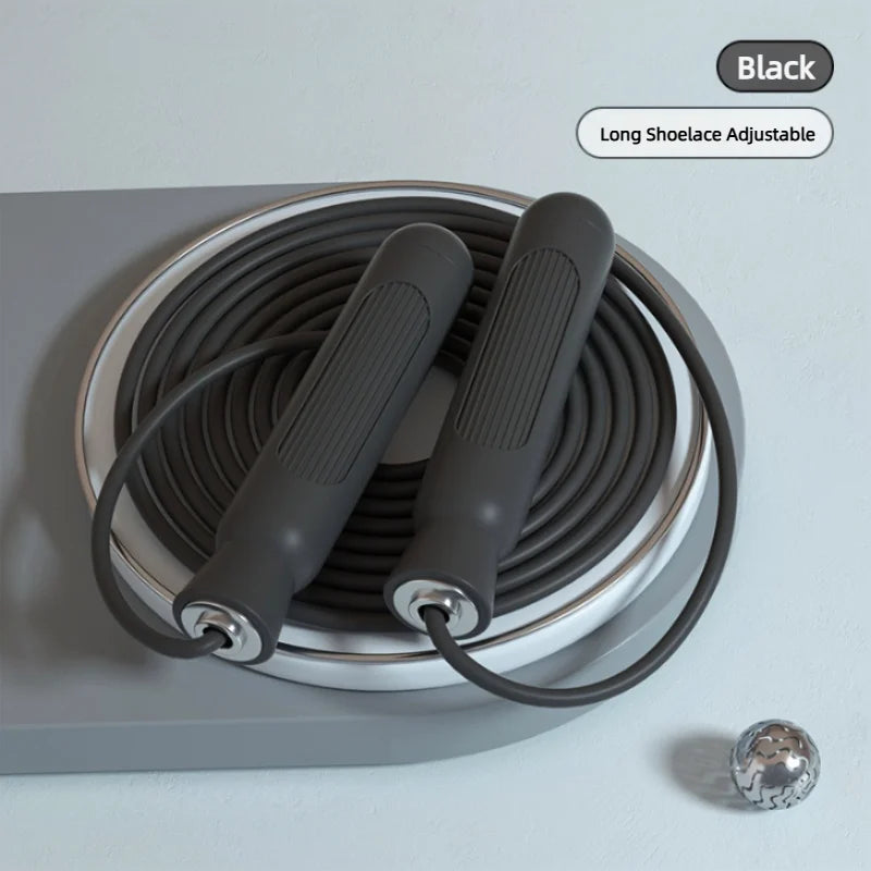 Reguliuojama šokinėjimo virvė, skirta greito praleidimo pratimams svorio metimui, kūno rengybai moterims, vyrams ir vaikams, ilgio plieniniams lynams su guoliais.