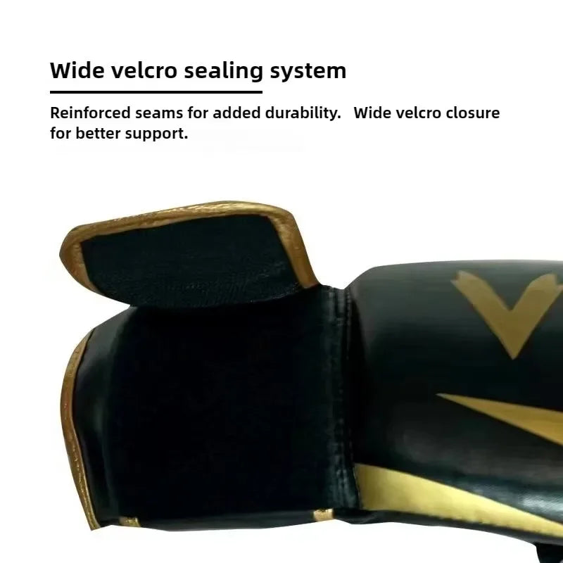 🥊 „Venom“ Kvėpuojančios PU Odos Bokso Pirštinės – 6oz, 8oz, 10oz, 12oz, 14oz, 16oz – Vaikams ir Suaugusiems, Taekwondo ir Muay Thai Treniruotėms