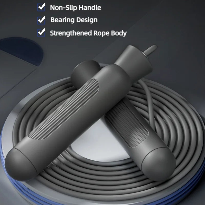 Reguliuojama šokinėjimo virvė, skirta greito praleidimo pratimams svorio metimui, kūno rengybai moterims, vyrams ir vaikams, ilgio plieniniams lynams su guoliais.